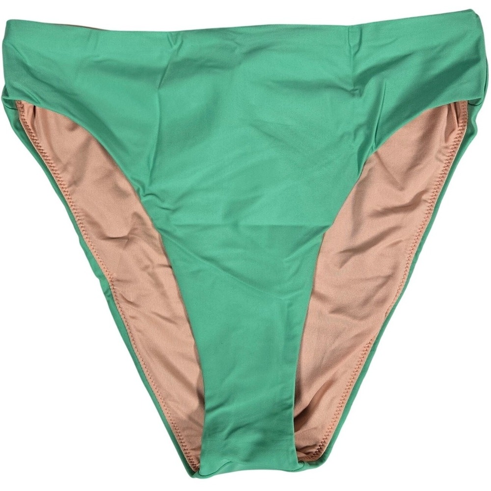J. Crew High-rise bikini‎ bottom in Canteen Green S NWT